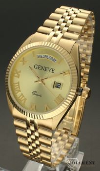 Złoty zegarek męski Geneve 585 na bransolecie 65 gram złota (3).jpg